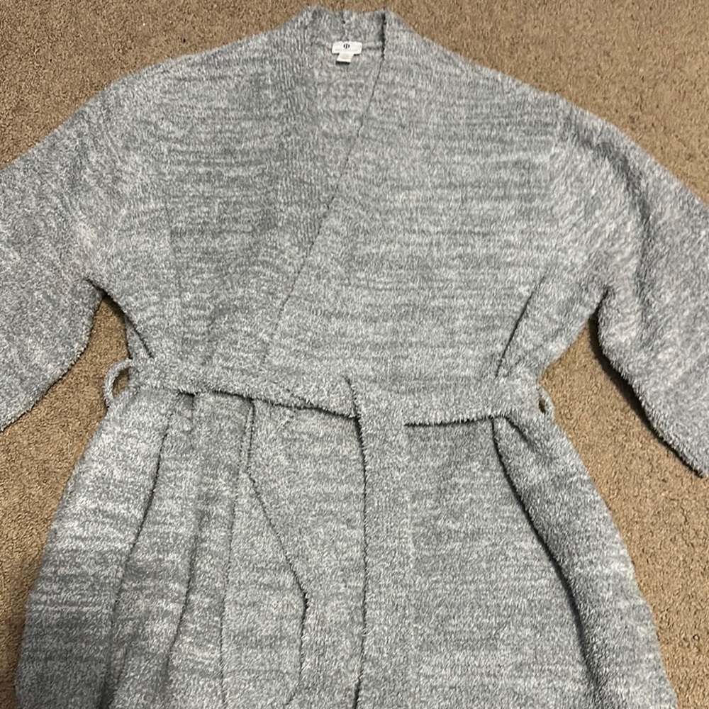 Hotel Collection Soft Gray Knit Sweater cardigan